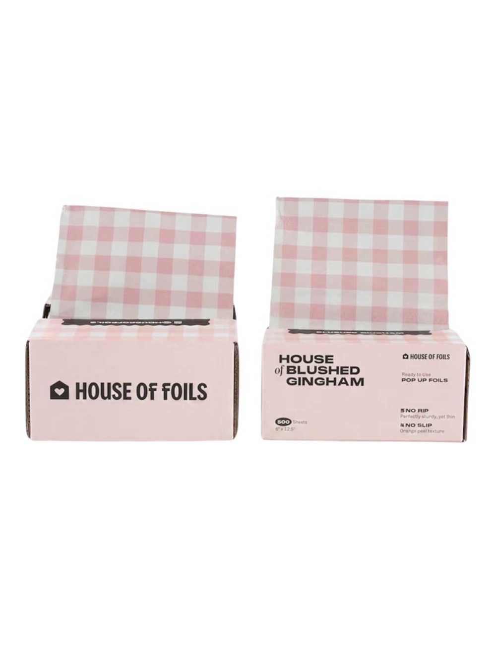 House of Foils Pink Gingham Plaid Hair Coloring Foils